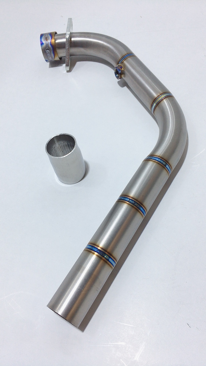 Cổ Pô Titanium gắn pô zin size 32mm dành cho Satria Raider