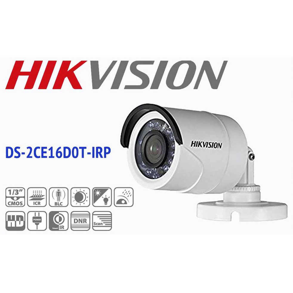 CAMERA 2.0 HDTVI 2MP HIKVISION DS-2CE16DOT-IRP ( VỎ NHỰA )