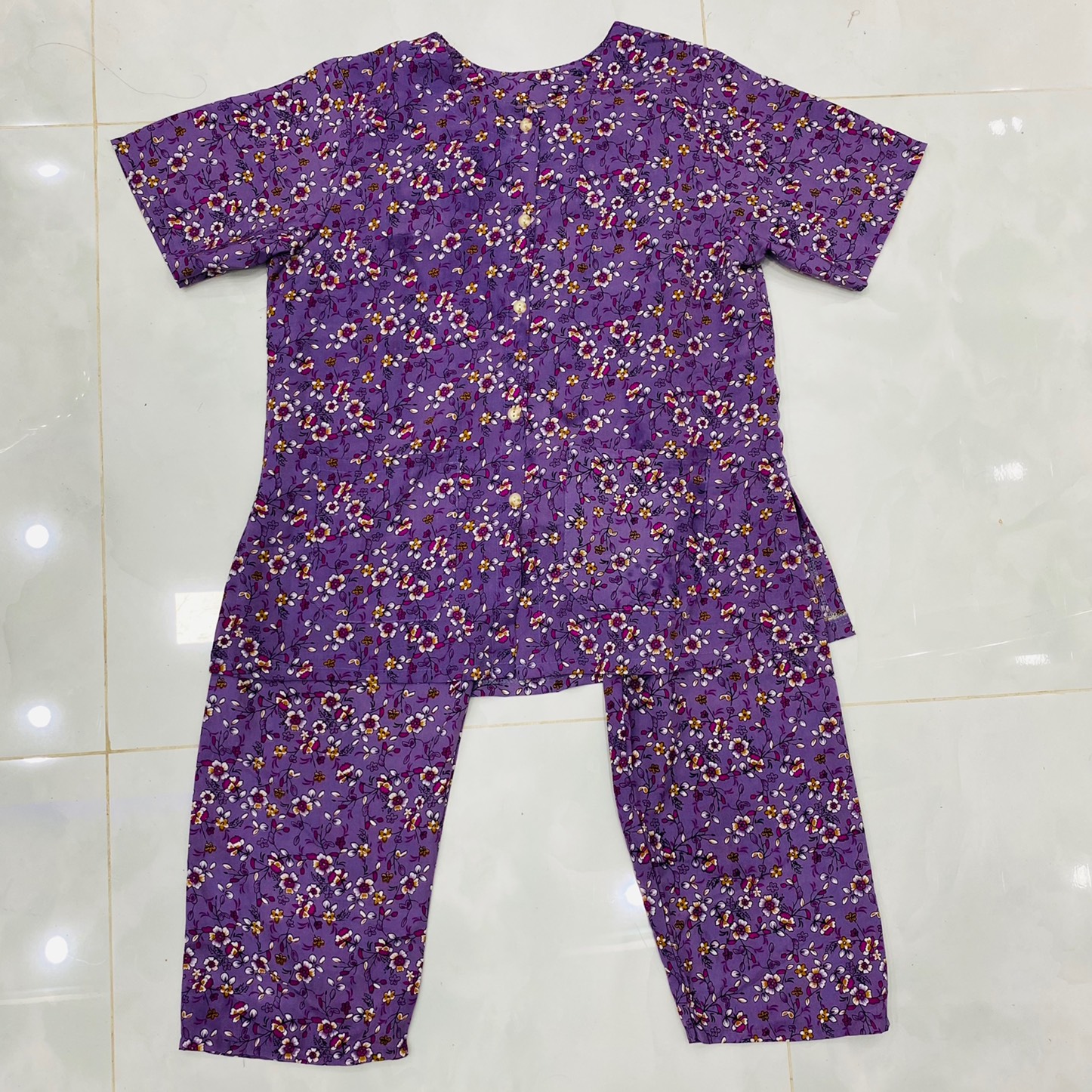 Đồ Bộ Bà Già 2 Túi Vải Siêu Lụa Đồ Bà Ba Mặc Nhà Thoáng Mát