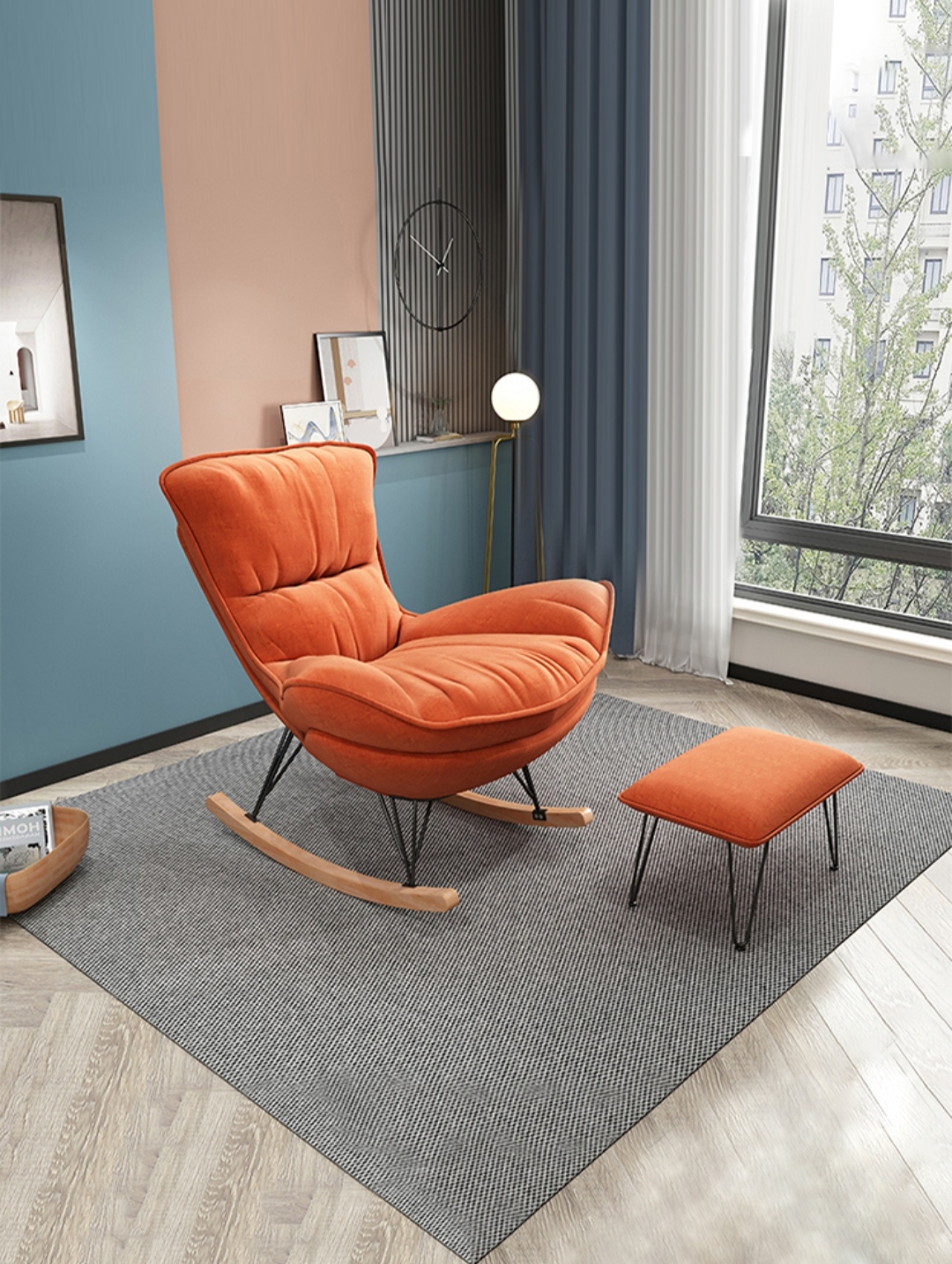 [ TẶNG GHẾ ĐÔN ] Ghế Sofa bập bênh thư giãn văn phòng _ Hona buy
