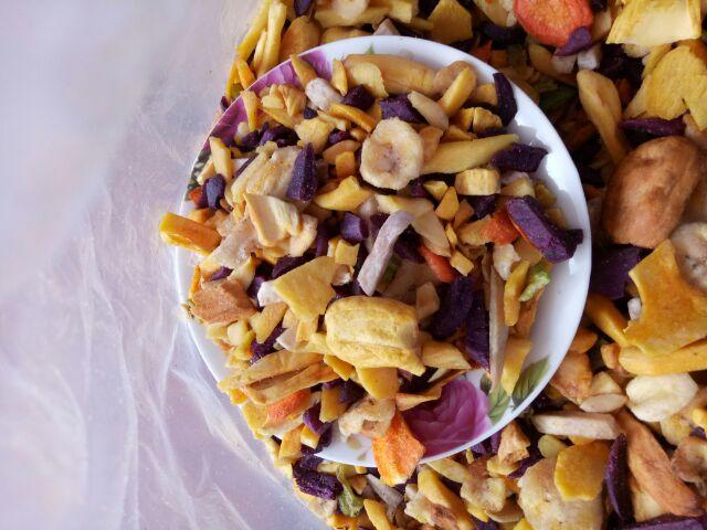 500g hoa quả sấy vỡ giòn ngon