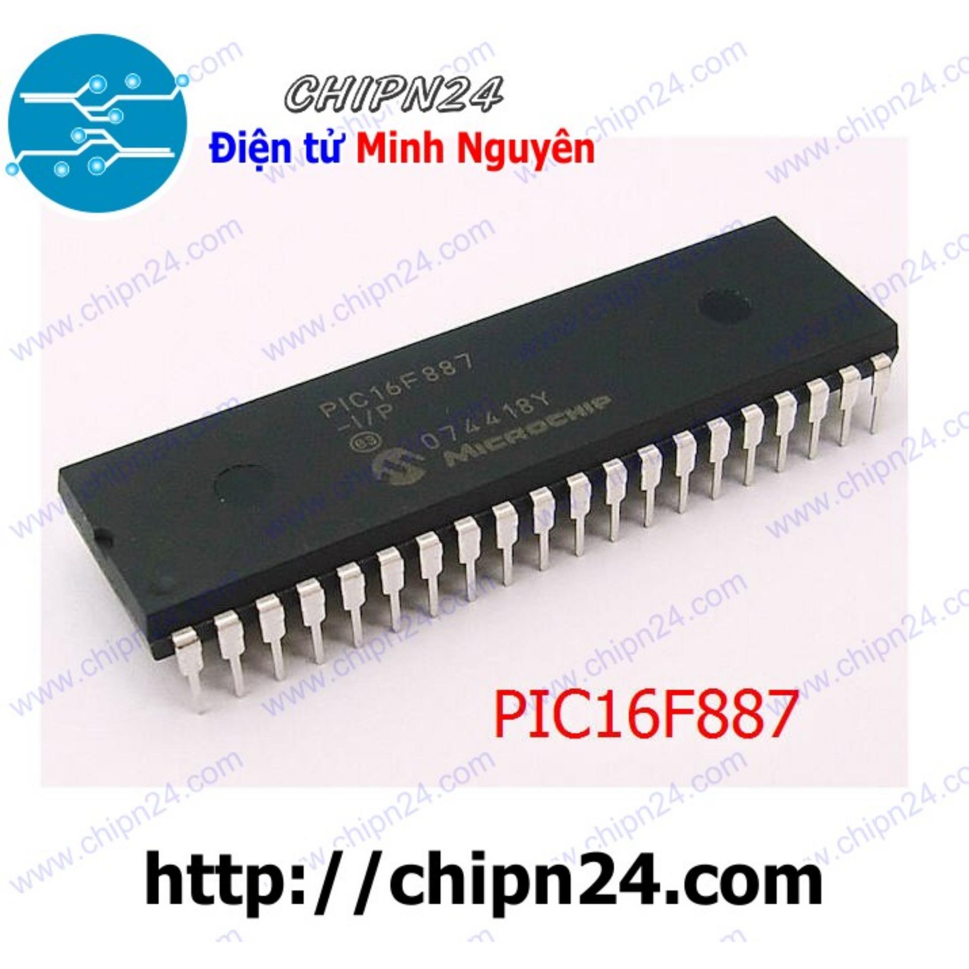 [1 con] (DIP) IC PIC16F887-I/P DIP-40 (PIC 16F887-I/P PIC16F887)
