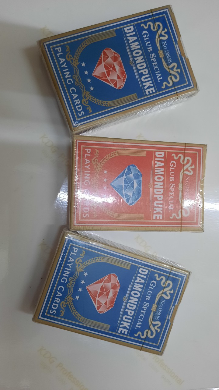 10 bộ bài tú (bài tây) hiệu kim cương chất liệu giấy