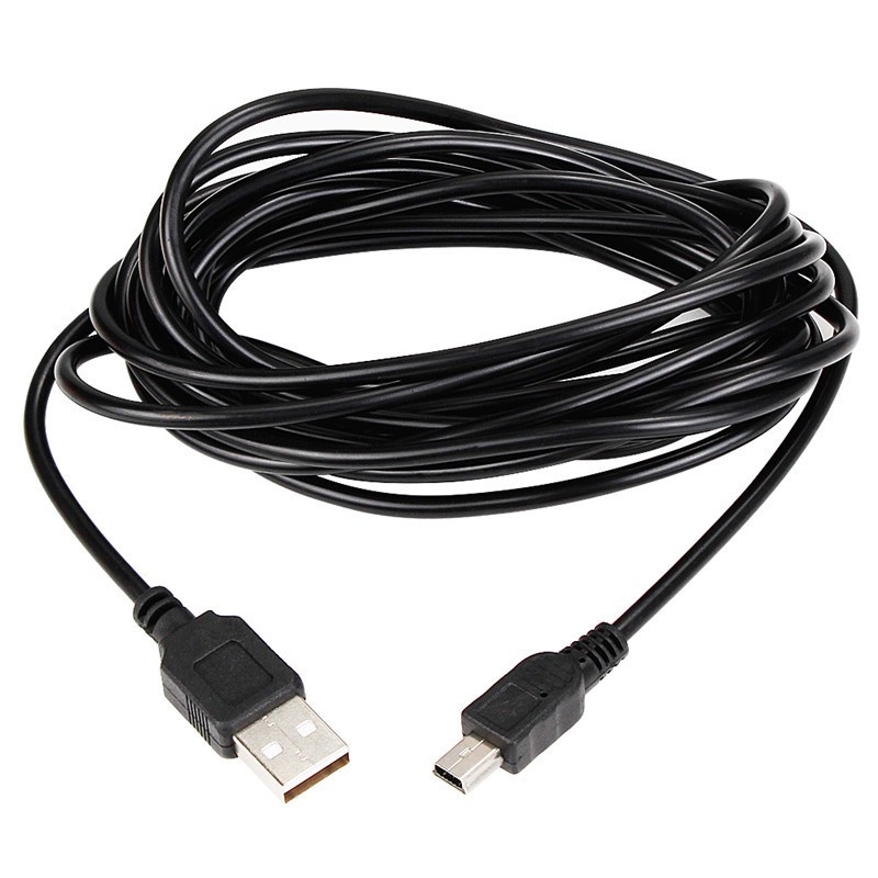 Cáp Sạc, Dây Nguồn Camera Hành Trình Dài 3.5m Mini USB