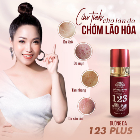 Dưỡng Da 123 - Bách Y Sâm Nhất Mộc Hương Lọ 40ml Đỏ (Mẫu Mới)