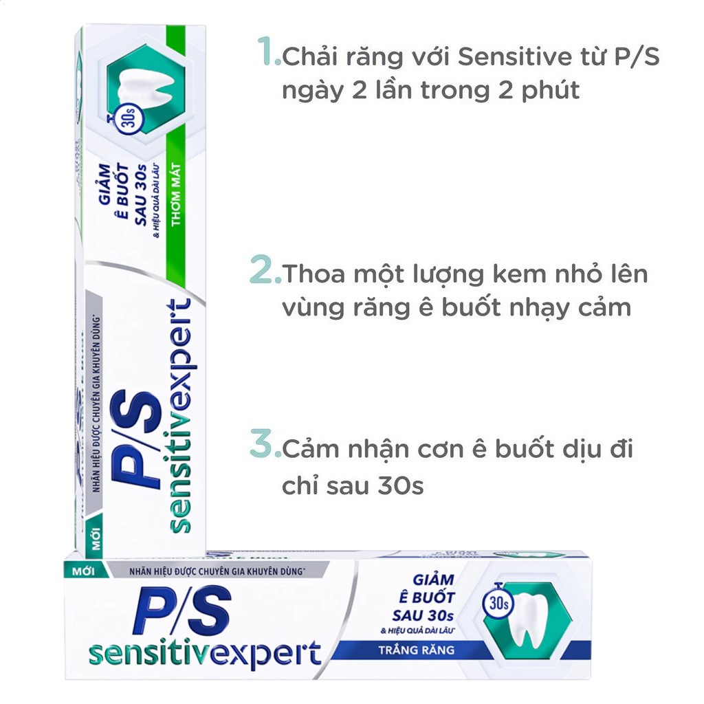 P/S Sensitive Expert Whitening Toothpaste 100g/Bottle