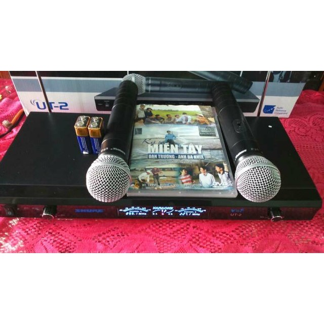 BỘ 2 MICRO SHURE KHÔNG DÂY CAO CẤP