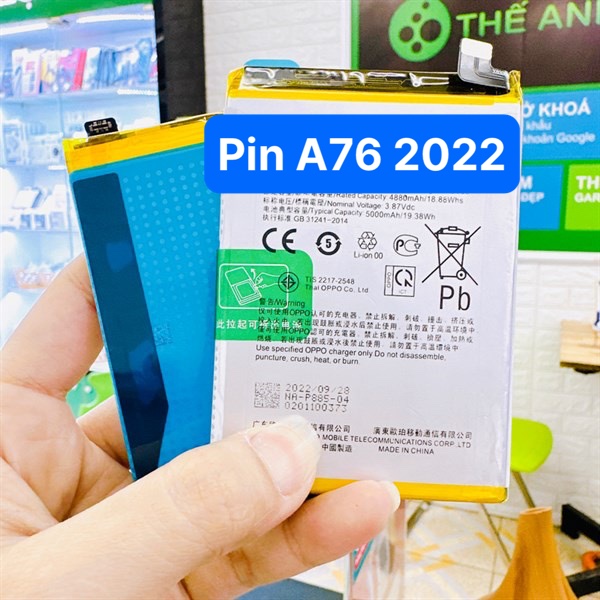 Pin oppo a76 blp885 zin