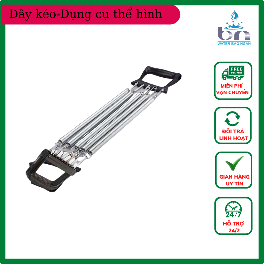 Dây kéo lò xo, dây kéo cơ tay nam, dây kéo lò xo 3,4,5 sợi + quà tặng dây nhảy 19k