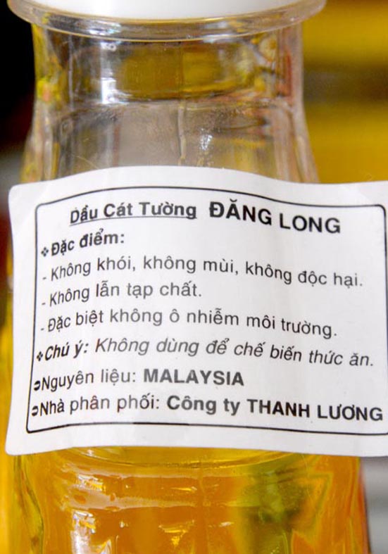 Dầu cát tường lưu ly  thắp đèn dầu thờ cúng
