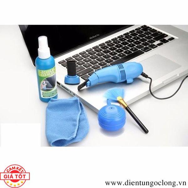 Combo Máy Hút Bụi Và Bộ Vệ Sinh Máy Tính, Vệ Sinh Bàn Phím, Màn Hình Máy Tính - NU-MART