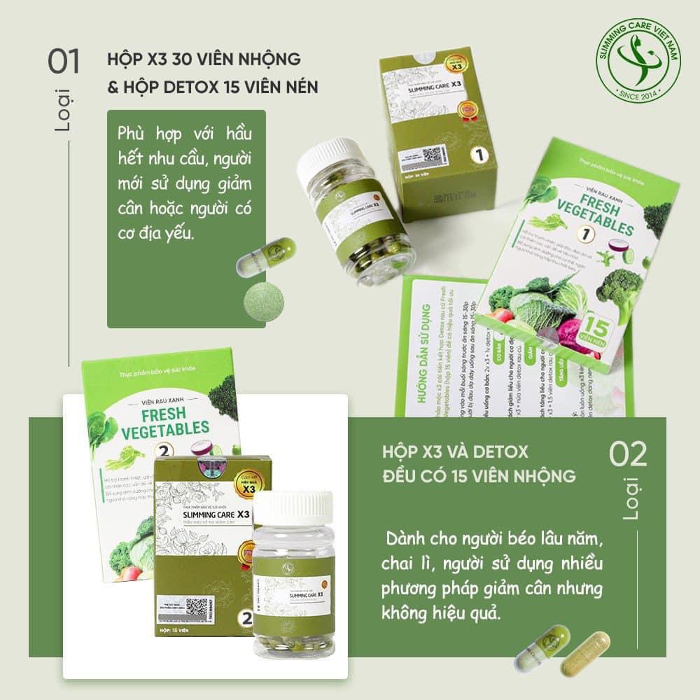 Viên Thảo Mộc Giảm cân Slimming Care X3