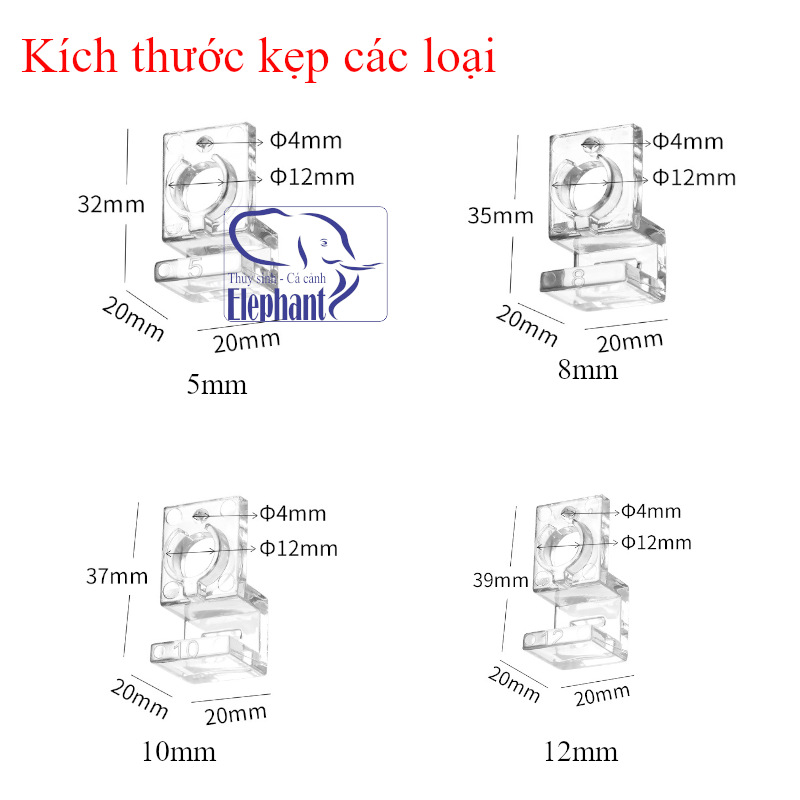 Kẹp Giữ, Giá Đỡ Nắp Bể Cá Cảnh