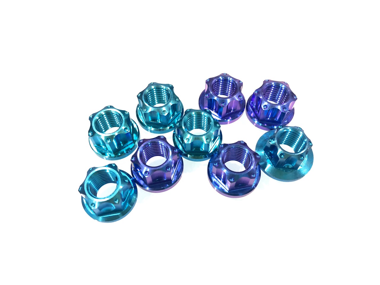 Tán 12ly gr5 tím titanium và xanh ngọc