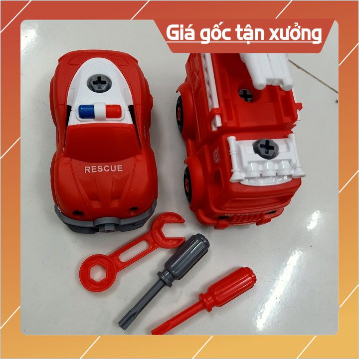 {SIÊU RẺ} Bộ Lắp Ráp Xe Cứu Hỏa Công Trình