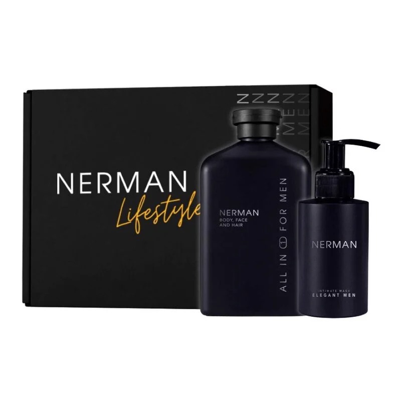 Gel tắm gội rửa mặt 3in1 hương nước hoa cao cấp nerman 350ml