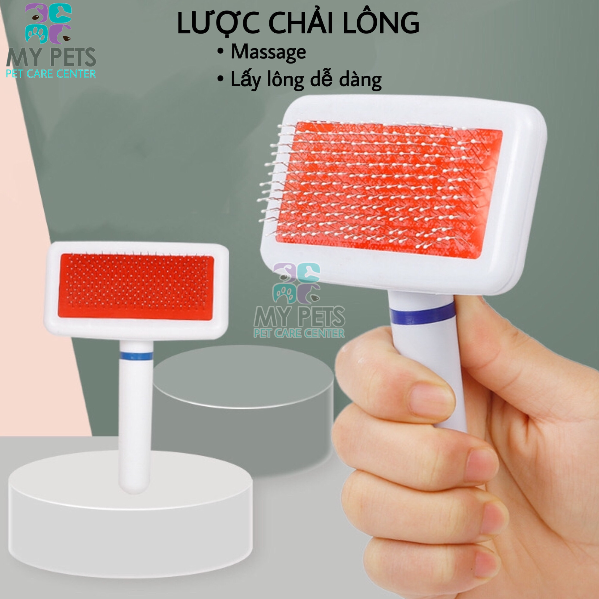 Lược chải lông cho chó mèo, công dụng lấy lông chết, làm bông lông, tạo kiểu