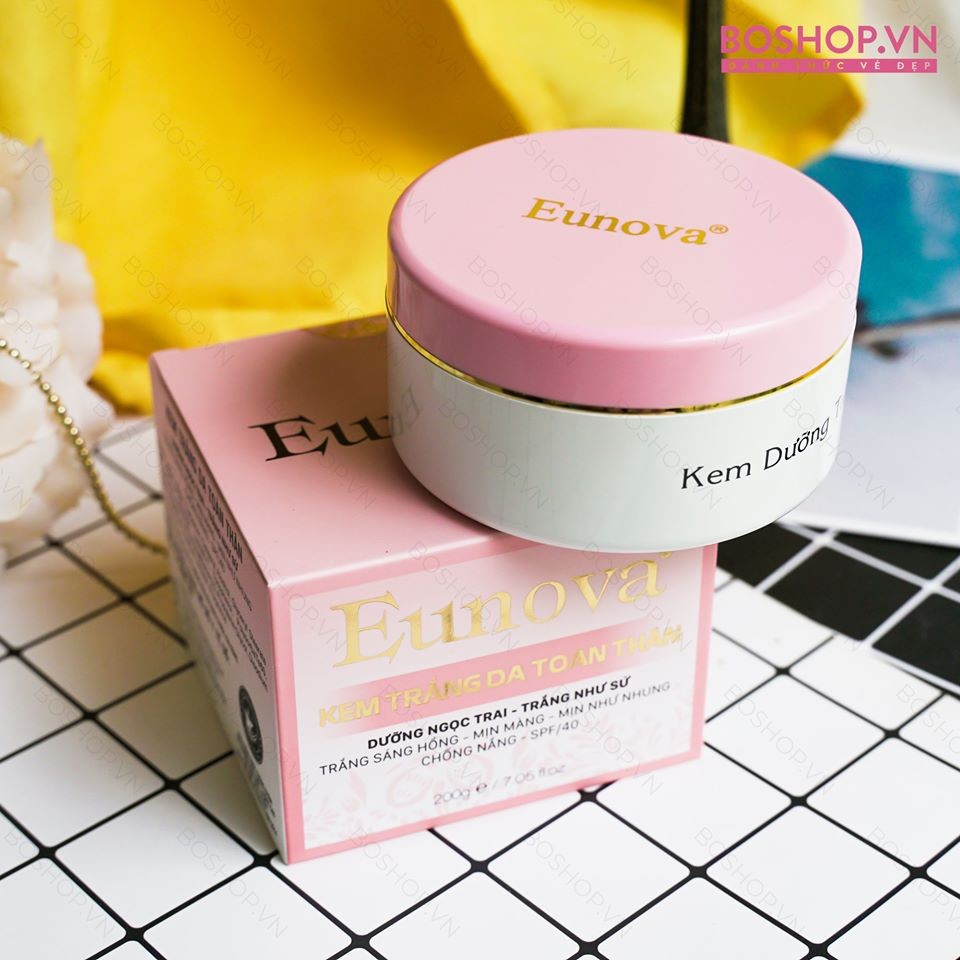 Kem dưỡng trắng da toàn thân eunova ngọc trai 200g
