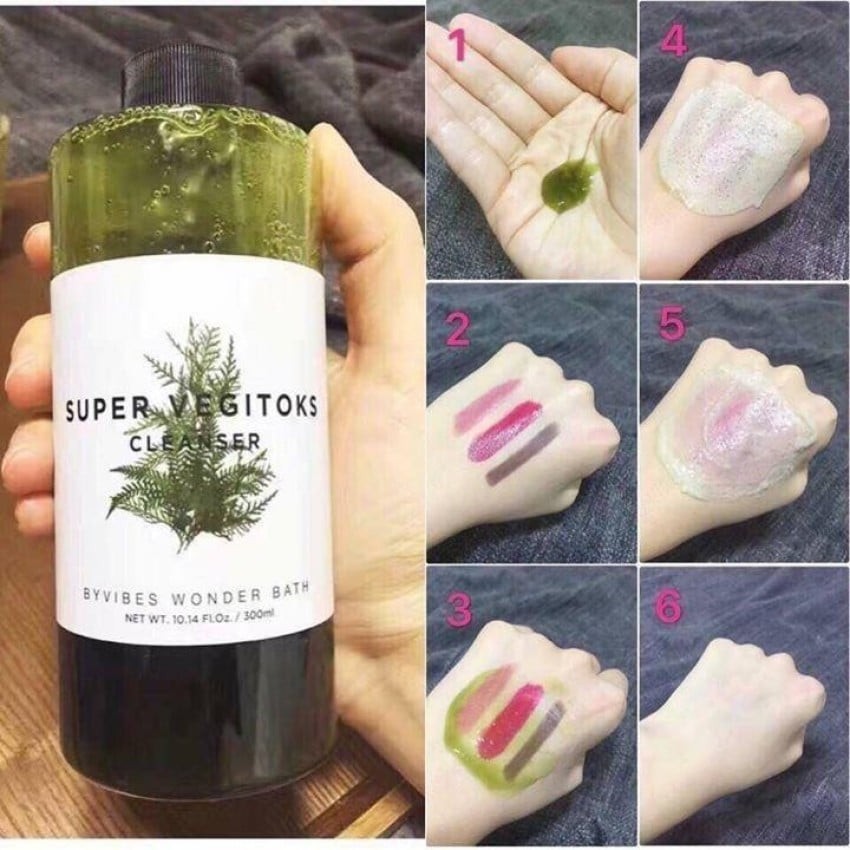 SỮA RỬA MẶT rau củ Super Vegitoks Cleanser thải độc 300ml