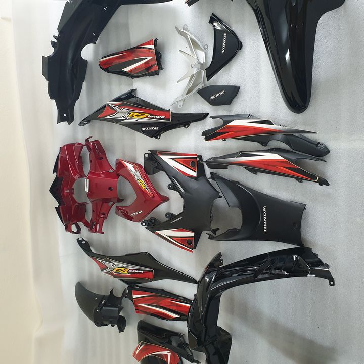 [TẶNG ỐC - TEM] Dàn áo xe Wave RSX 110 màu ĐỎ ĐEN đời 2010 - 2012 , vỏ nhựa xe máy wave RSX , áo nhựa xe