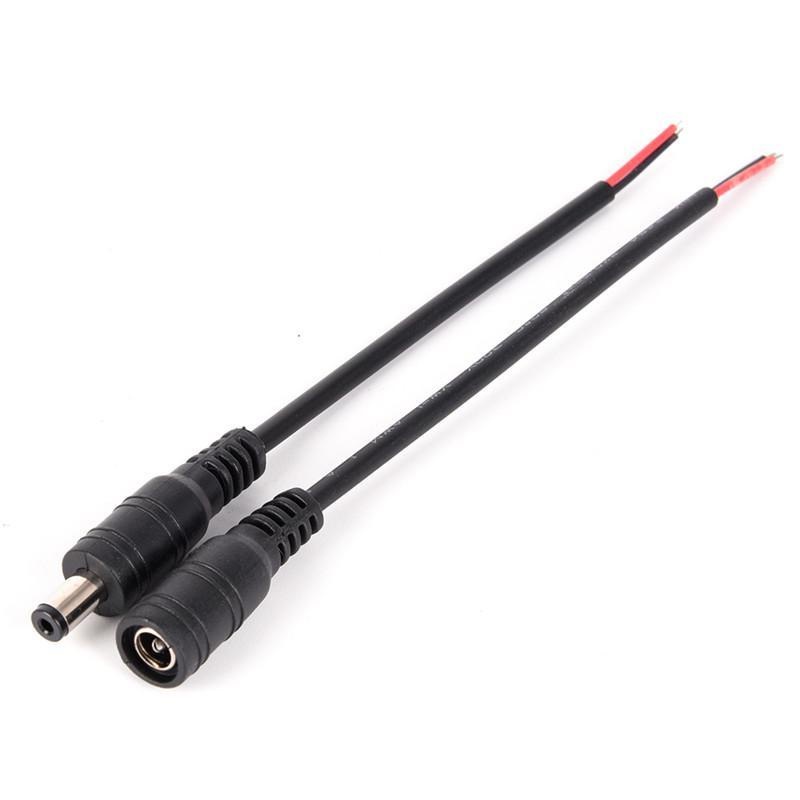 Set 5 cặp dây cáp nối nguồn DC 5.5x2.1mm (ĐỰC+CÁI)