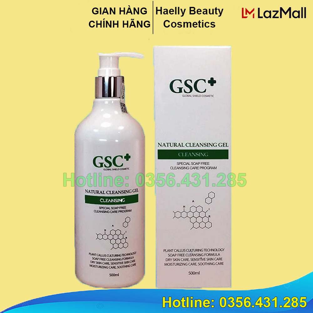 Sữa rửa mặt từ thiên nhiên gsc natural cleansing gel