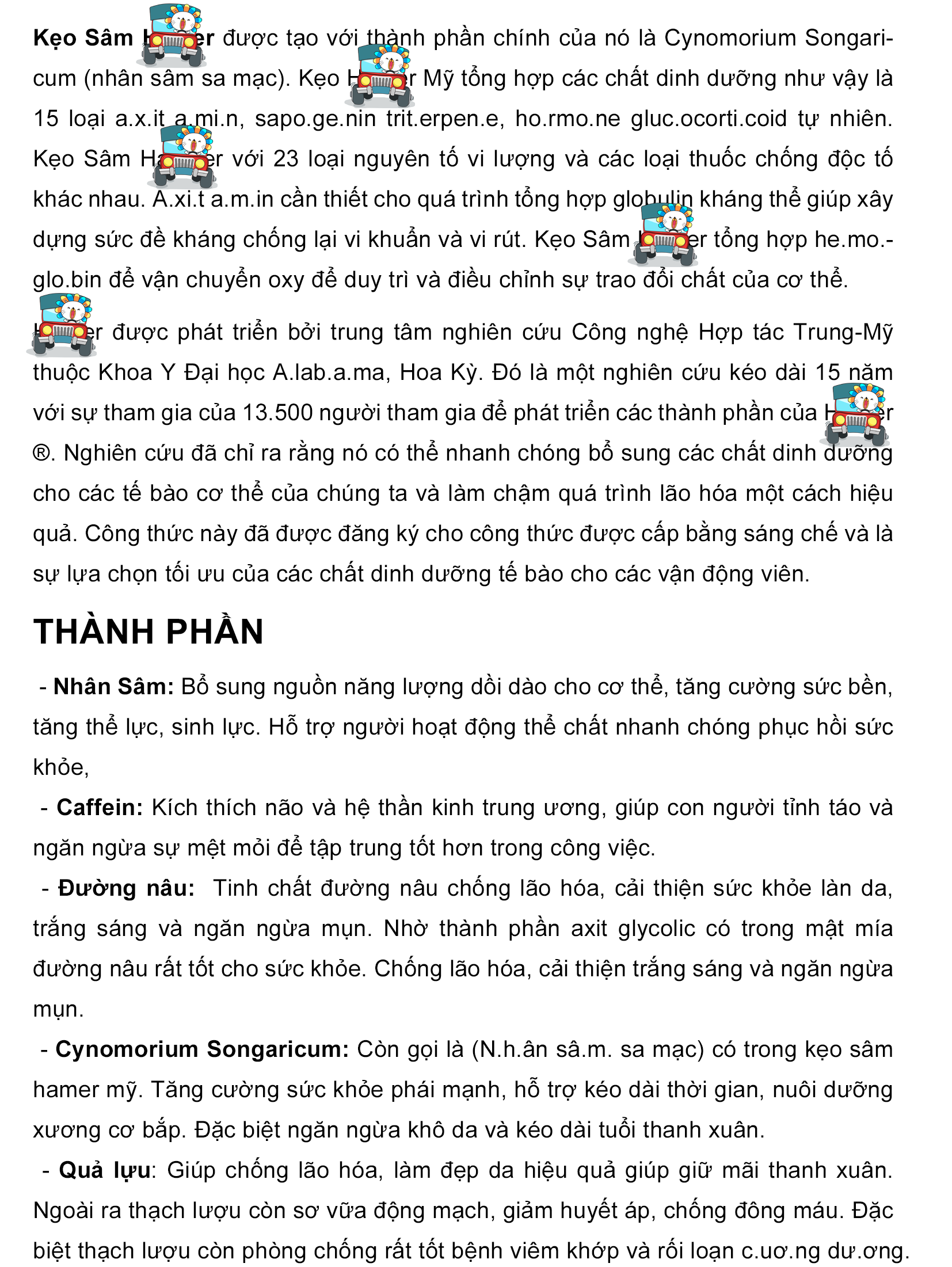 Kẹo Sâm Vàng Spinach Malaysia Hương Cà Phê