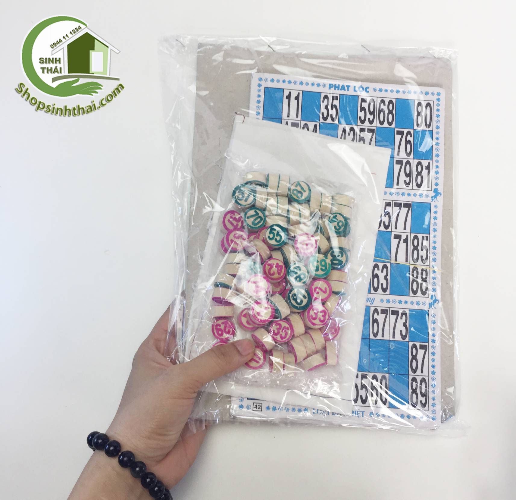 [HCM]Bộ cờ lô tô bằng giấy số bằng gỗ