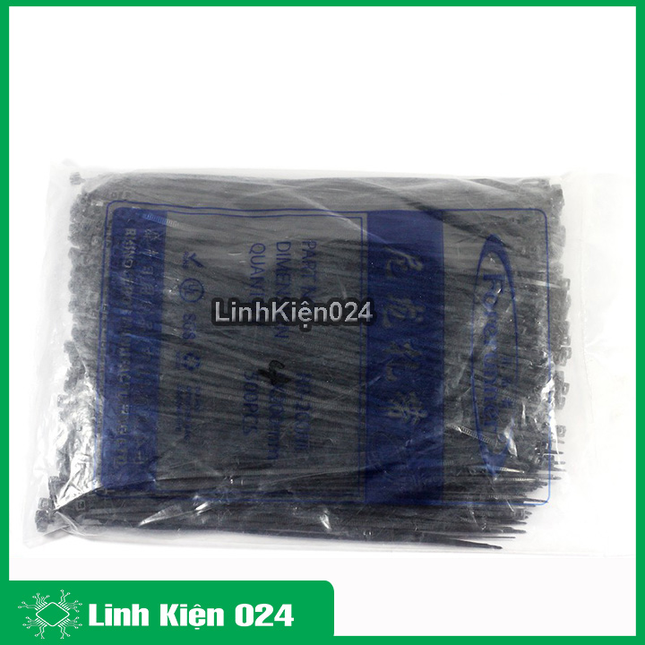 Dây thít đen 4X200mm Gói 500PCS