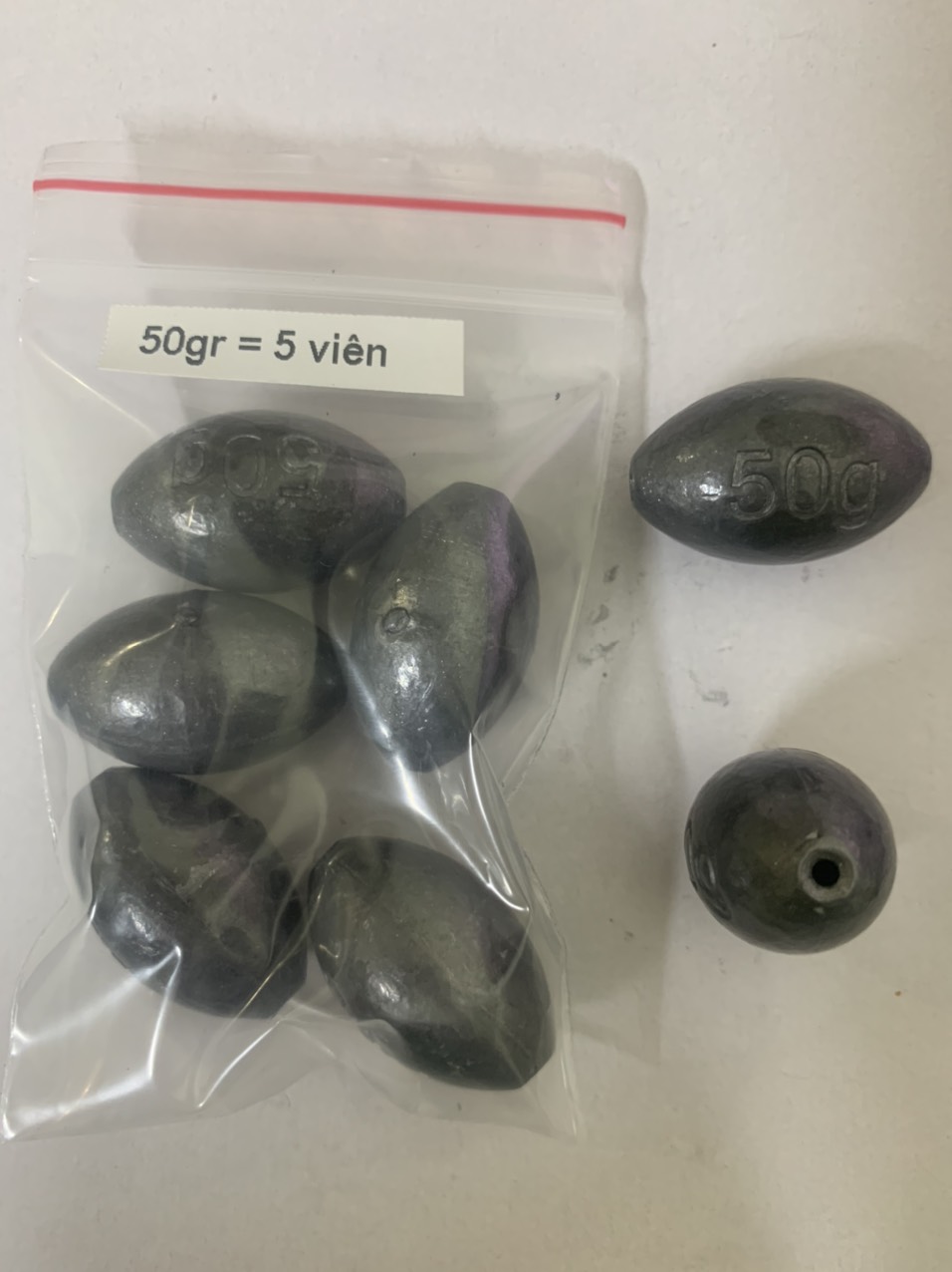 CHÌ CÂU CÁ XUYÊN TÂM ( 2gr đến 50gr )