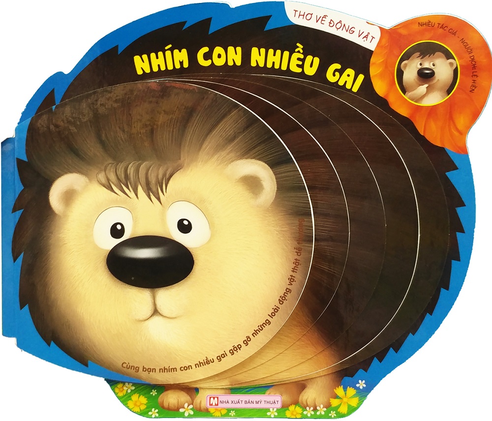Sách - thơ về động vật: nhím con nhiều gai