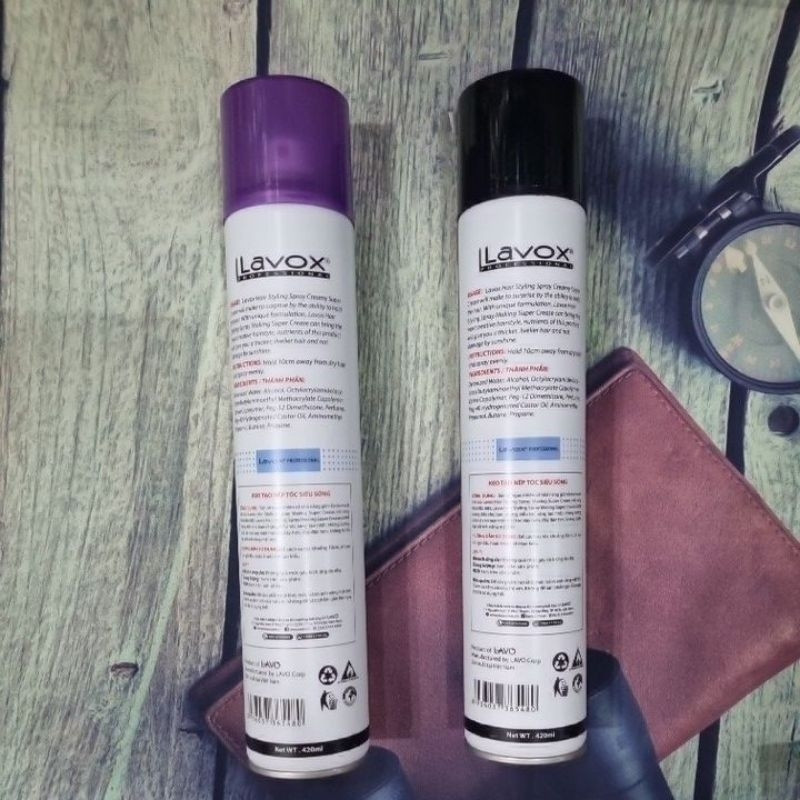 KEO XỊT TÓC LAVOX 420 ML