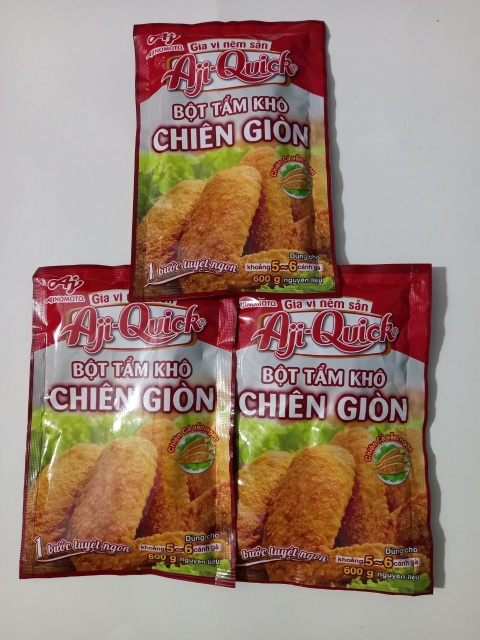 Combo 2 gói bột chiên giòn Aji-Quick tẩm khô 42g