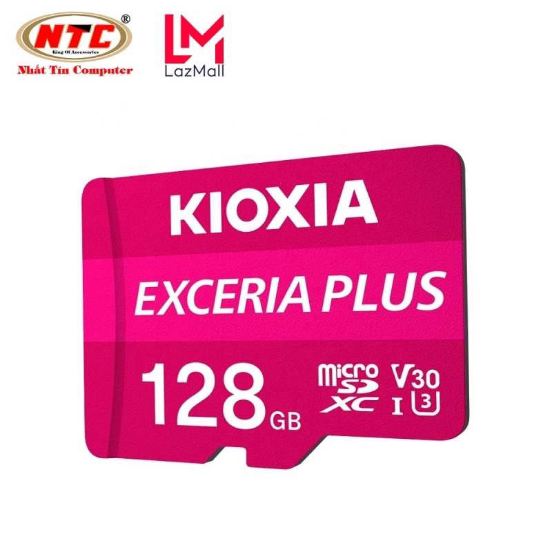 Thẻ nhớ MicroSDXC Kioxia Exceria Plus 128GB U3 4K V30 A1 R100MB/s W65MB/s (Tím) - Formerly Toshiba Memory - Nhat Tin Authorised Store