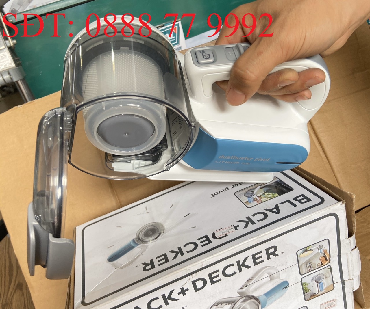 10.8V Máy hút bụi Black+Decker dùng Pin Lithium - PV1020L