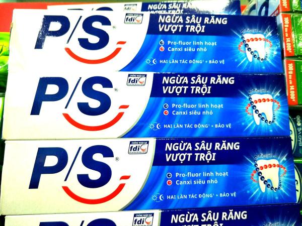 [HCM]Ba tuýp kem đánh răng P/S ngừa sâu răng vượt trội 180g giá rẻ