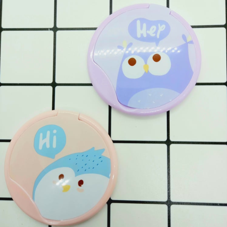 Gương mini bỏ túi hình tròn thú đáng iu