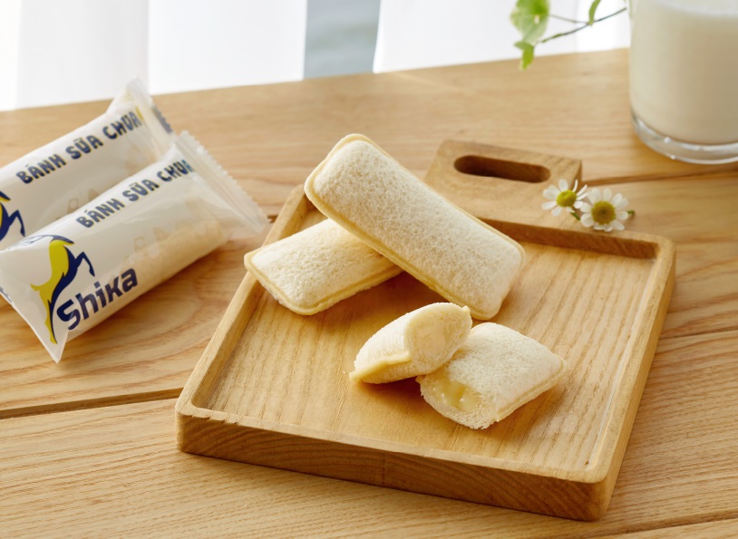 Bánh sữa chua Shika 160g (Gói 8 chiếc)