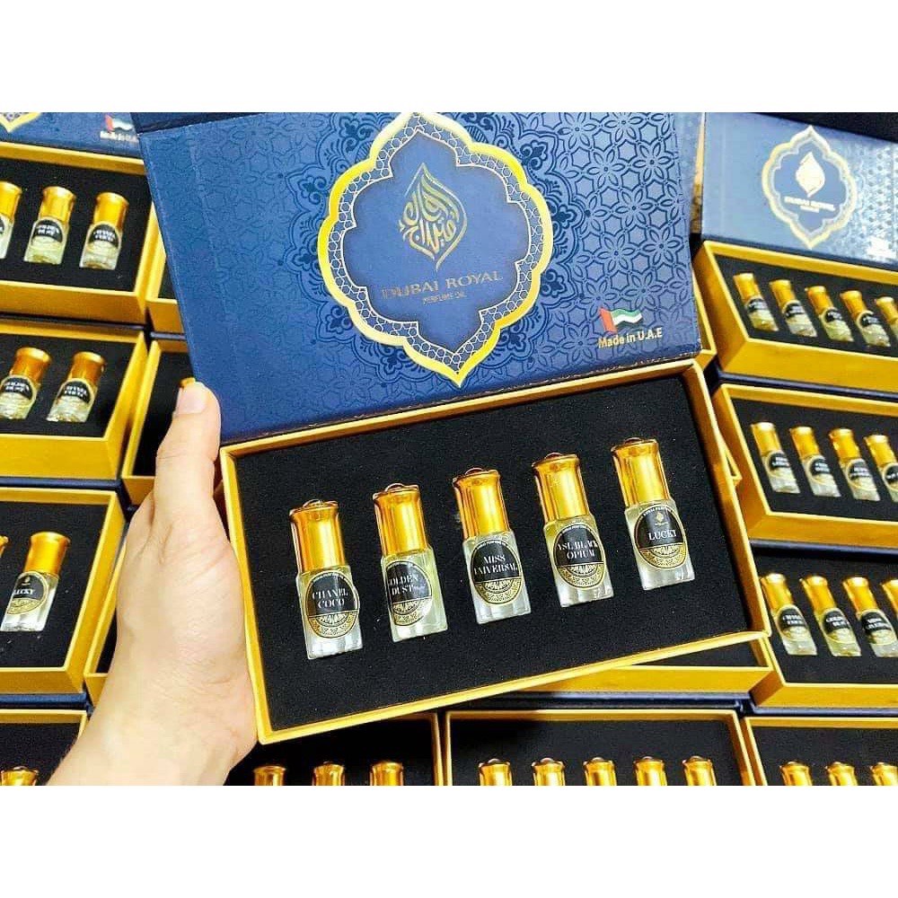 Sét 5 chai nước hoa DUBAI chính hãng mini
