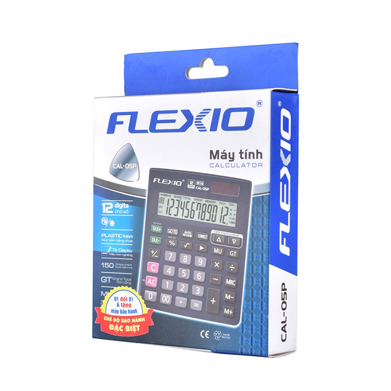 Máy tính 12 số Flexoffice FLEXIO CAL-05P (Thiên Long)