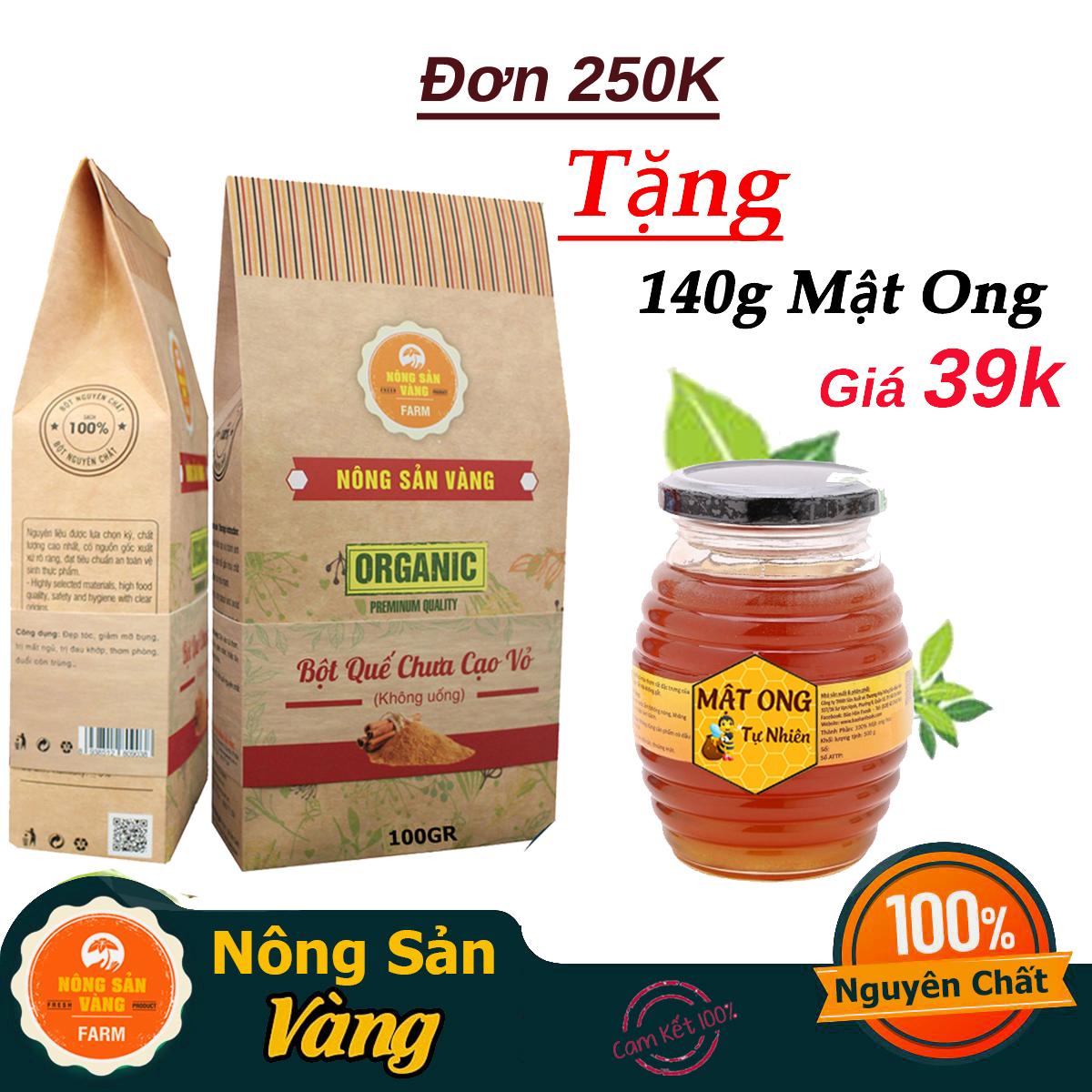 [HCM]Bột Quế Nguyên Chất Chưa Cạo Vỏ (Làm Đẹp) 100gr giảm cân giảm mỡ bụng đắp mặt - Nông Sản Vàng