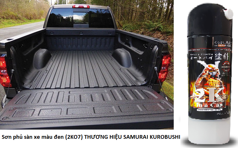 SƠN SAMURAI KUROBUSHI 2K MÀU ĐEN - PHỦ SÀN XE TẢI - PU (2K07)