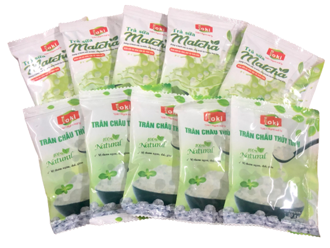 [HCM]Trà sữa Matcha trân châu thủy tinh Yoki 400g