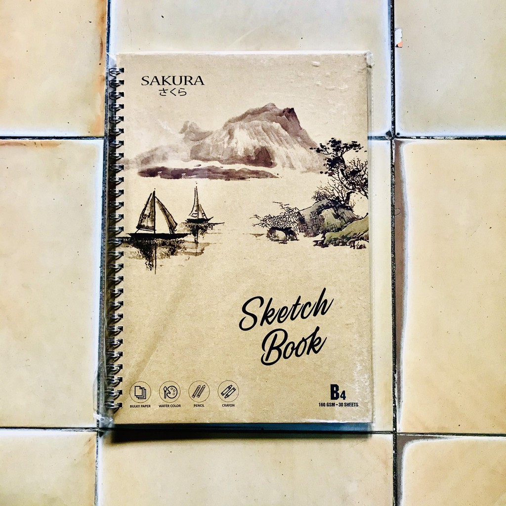 Vở vẽ sakura kraft khổ b4 - 30 tờ