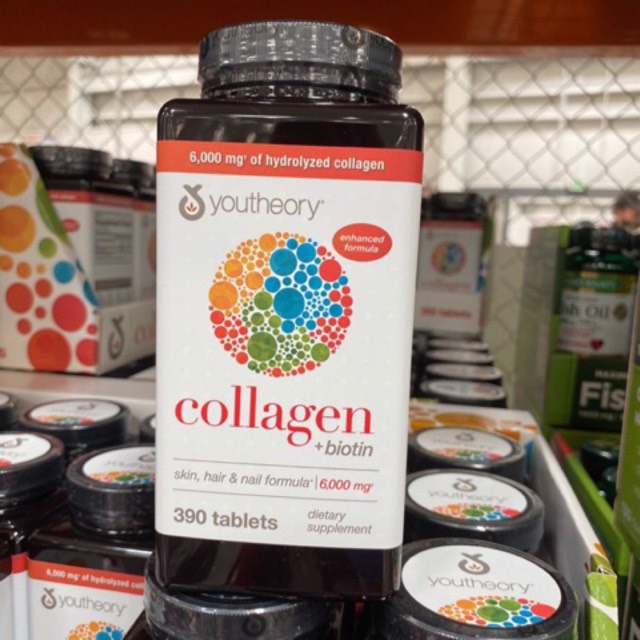 Collagen 390 viên collagen Youtheory Advanced Type 1,2&3
