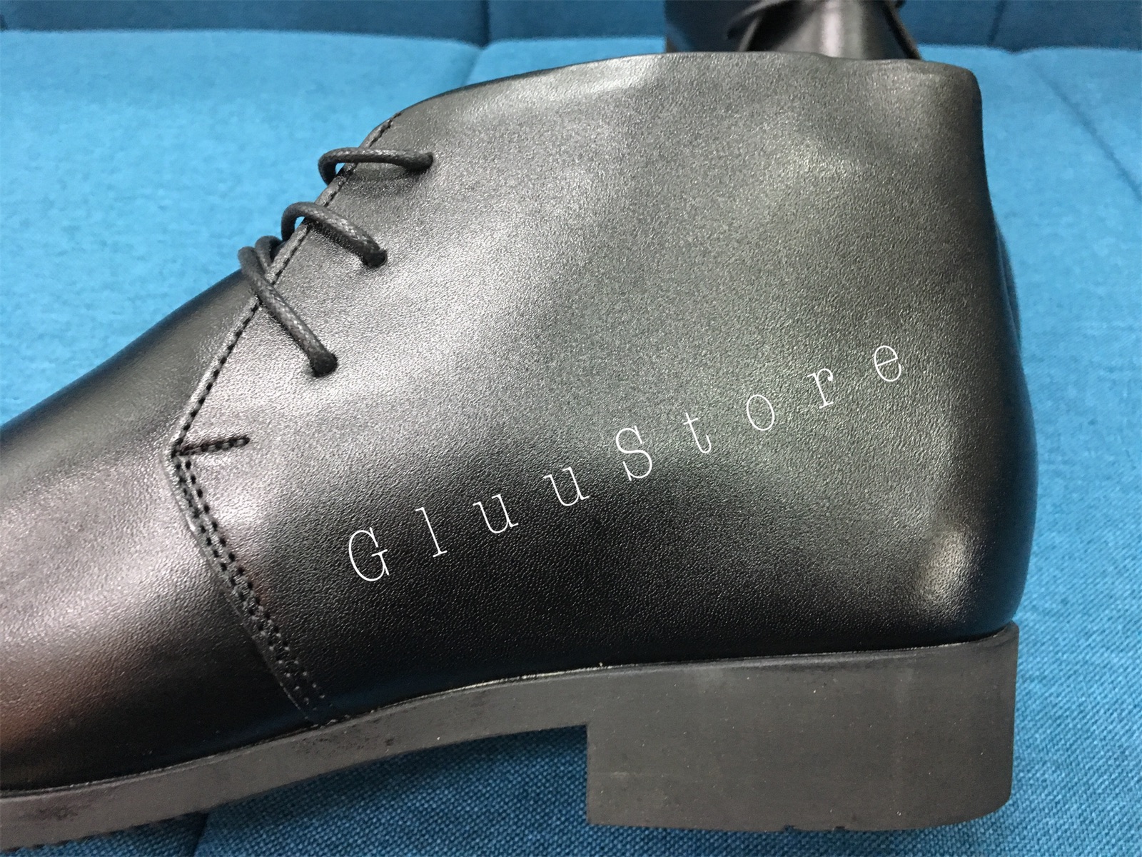 Giày da nam Chelsea Boots da bò kiểu dáng Dây Buộc