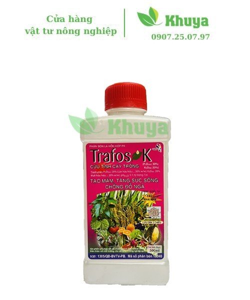Phân bón lá Trafos K 500ml Cứu tinh cây trồng và tạo mầm