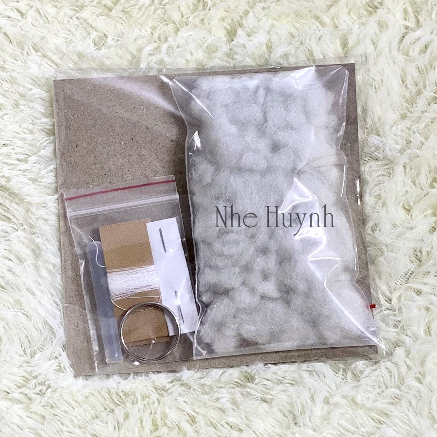 Set DIY Móc Khóa Vải Nỉ Con Ong (A029)