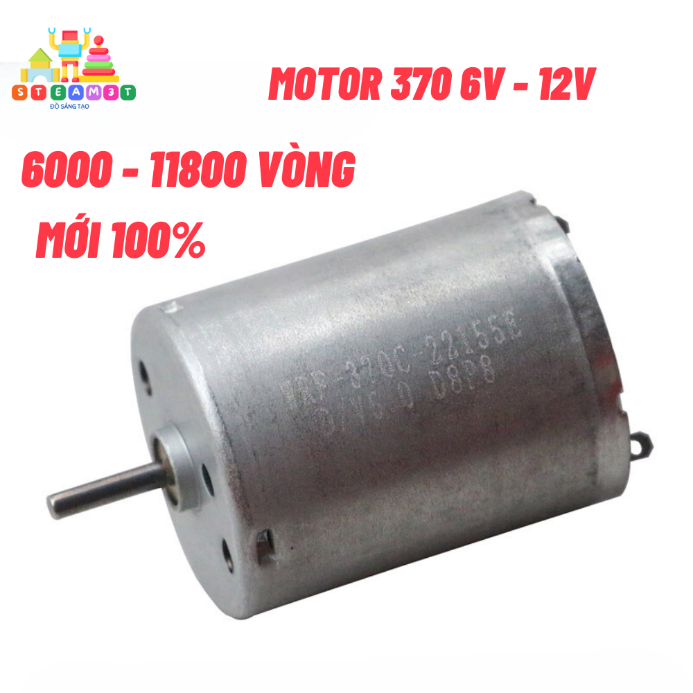 [HCM]Động cơ motor 370 mô tơ mini RF-370CA mô men xoắn lớn chạy rất êm DC 3V-12V tốc độ 5000-10200 RPM chất lượng cao - LK0096