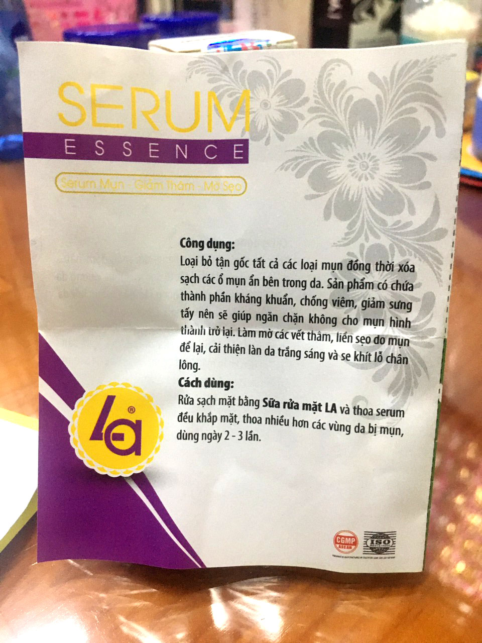 [CHÍNH HÃNG] Serum Sạch mụn- Giãm thâm - Mờ sẹo LA 10ml